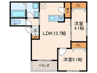 Vantage塚口I【3階】の間取り