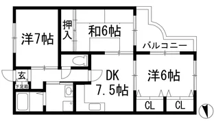 サンシャルマンユキ【2階】の間取り