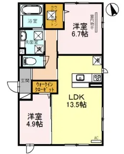 ベルソナーレ【3階】の間取り
