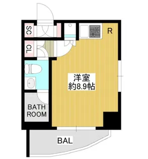 プレミアムキューブ大森【2階】の間取り