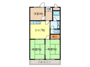 エステ-トハイツ【2階】の間取り