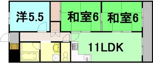 ナカイビル【8階】の間取り