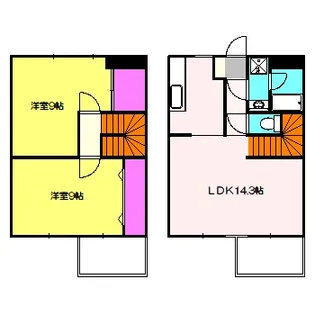 ハウズ・プラザ【1階】の間取り