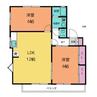 グランドメゾンASANO B棟【2階】の間取り