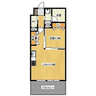 PIKE PLACE 南方(パイクプレイス)【7階】の間取り