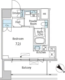 エムエー月島【8階】の間取り