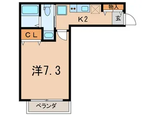 K´s city みずほ台【1階】の間取り