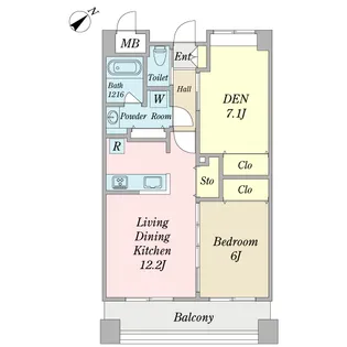 バルケッタ【8階】の間取り