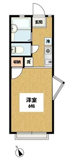 エスパシオ都立大【1階】の間取り