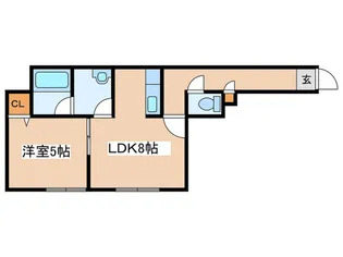 キ-トス美園【3階】の間取り