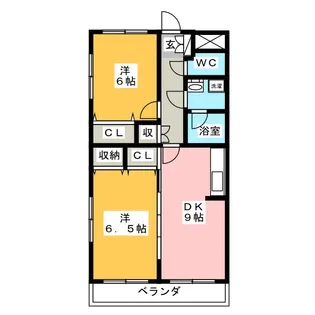 サンシャインノブIII【3階】の間取り