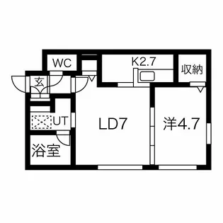 フルラージュ豊平公園【4階】の間取り