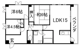 サンシャインウエノ【1階】の間取り