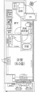 アイル西日暮里イースト【8階】の間取り
