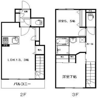 PrimevereEast【2階】の間取り