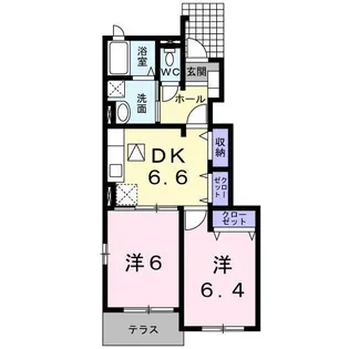ジェントリーI【1階】の間取り