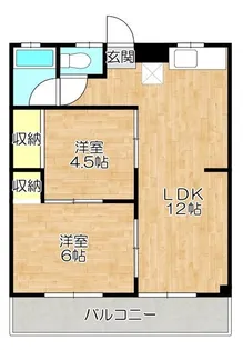 ビューラー穴見【2階】の間取り