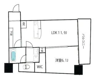 三樹ビル【6階】の間取り