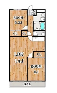 リアライズ市川原木【7階】の間取り