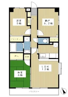 メゾンボヌール【1階】の間取り