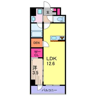 コンフォール亀有【6階】の間取り