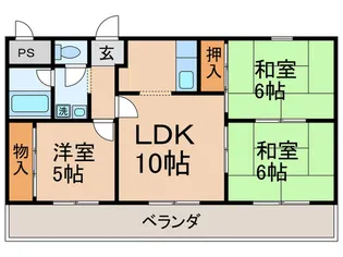 ルミエール織田【3階】の間取り