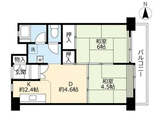 UR西京極駅前【9階】の間取り
