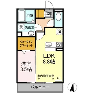 プチマノワール【2階】の間取り