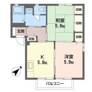 ローゼンハイム【1階】の間取り
