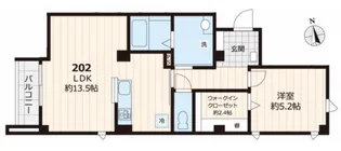 パーシモン浅草【2階】の間取り