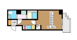 エスポワール横浜【5階】の間取り