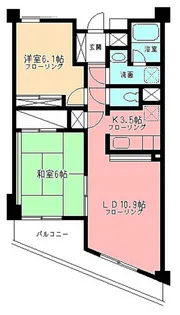 クレールノースヒルズ【2階】の間取り