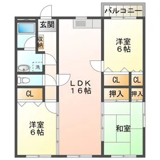 ベーシック中日【8階】の間取り