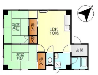 ハイツナイトウ【2階】の間取り