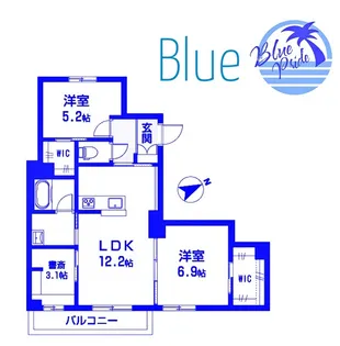 シャーメゾン湘南松が岡I【2階】の間取り