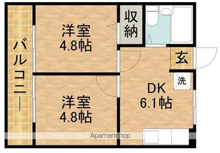 SAIKI7 A【2階】の間取り