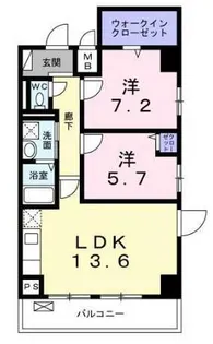 アルカサル中央通【3階】の間取り