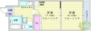 ソフィア六丁の目【5階】の間取り