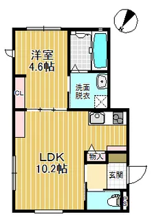 Clover 柳町.II【1階】の間取り