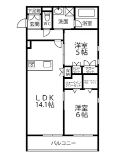 キルシュブリューテ2【3階】の間取り