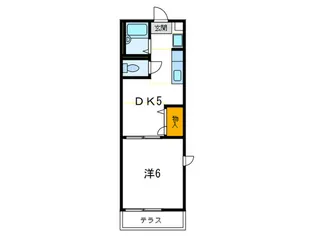 川原ハイツ【1階】の間取り