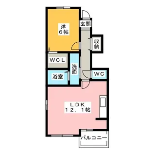 桔梗I【1階】の間取り