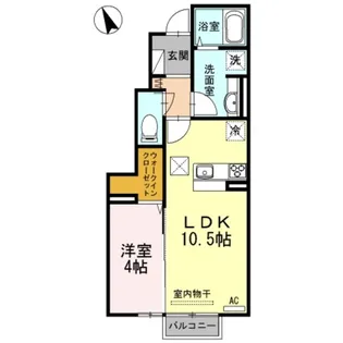 ロイヤルタウンII【1階】の間取り