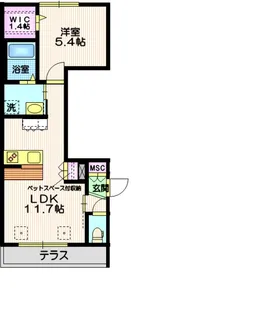 HEBELMAISON都筑 EAST【1階】の間取り