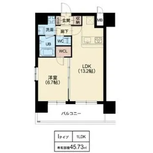 スプランディッド江坂駅前【8階】の間取り