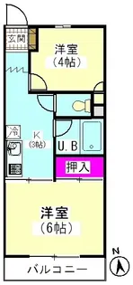 メゾンハピネス【1階】の間取り