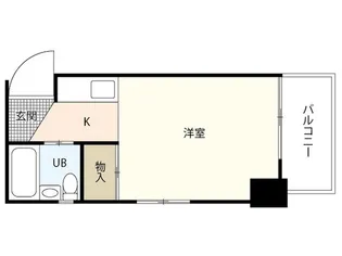 リバーサイド庚午【6階】の間取り