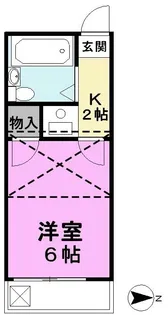 カーサビアンカ越谷【2階】の間取り
