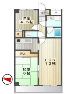 リバーサイド橋本【4階】の間取り