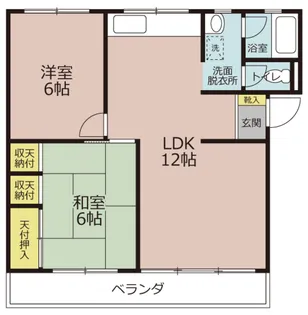 サテライト青谷【1階】の間取り